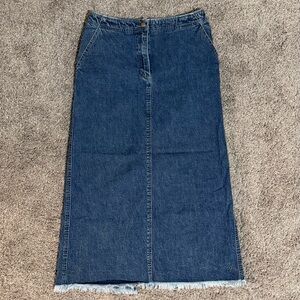 Jones NY Women’s Skirt Jeans Blue Denim Size 10 Stretch Pockets